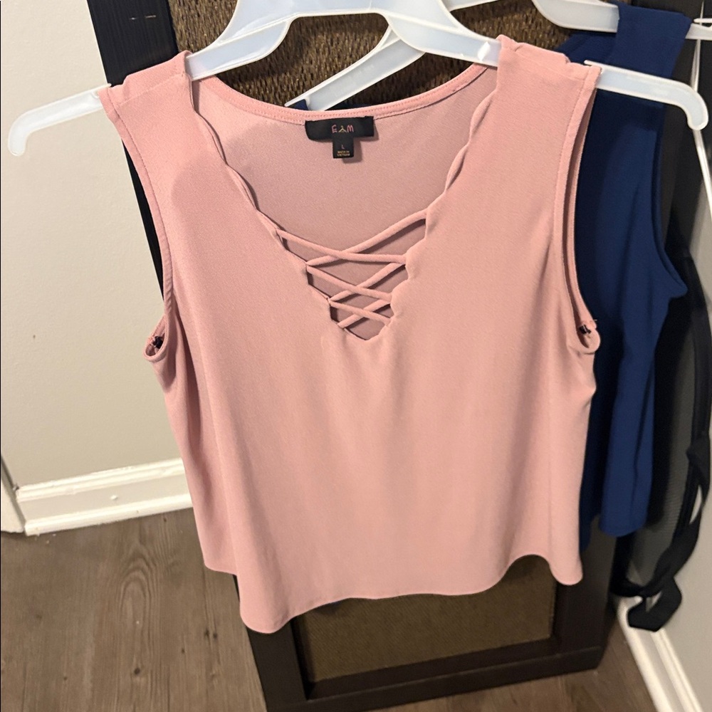 C.A.R Pink Sleeveless Top